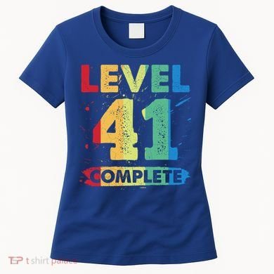 Level 41 Complete 41st Wedding Anniversary 41 Years Gift Women's T-Shirt