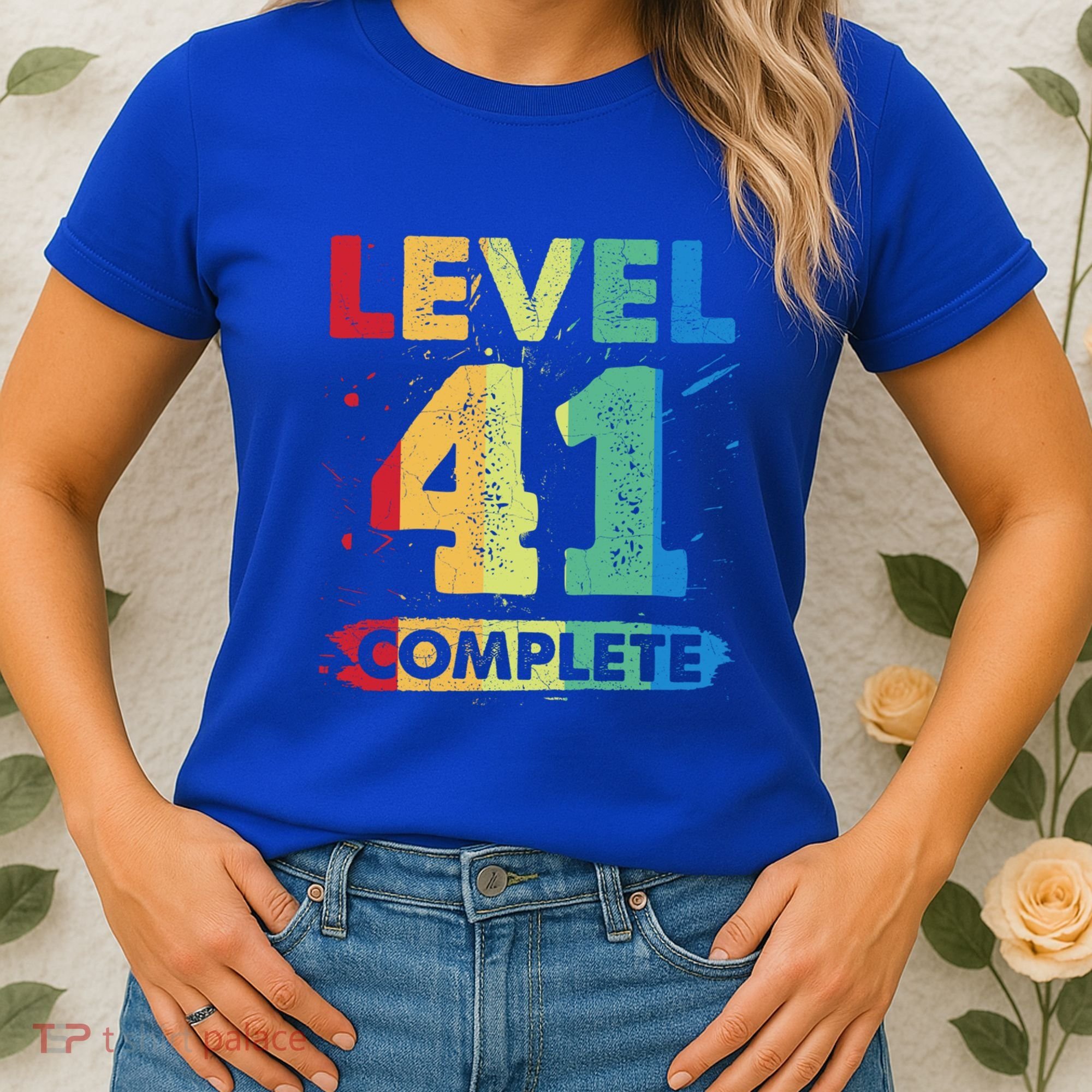 Level 41 Complete 41st Wedding Anniversary 41 Years Gift Women's T-Shirt