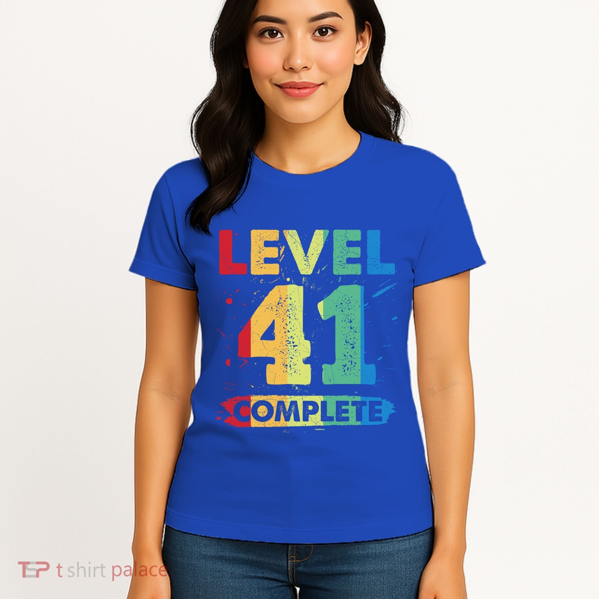 Level 41 Complete 41st Wedding Anniversary 41 Years Gift Women's T-Shirt