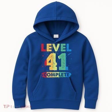Level 41 Complete 41st Wedding Anniversary 41 Years Gift Kids Hoodie