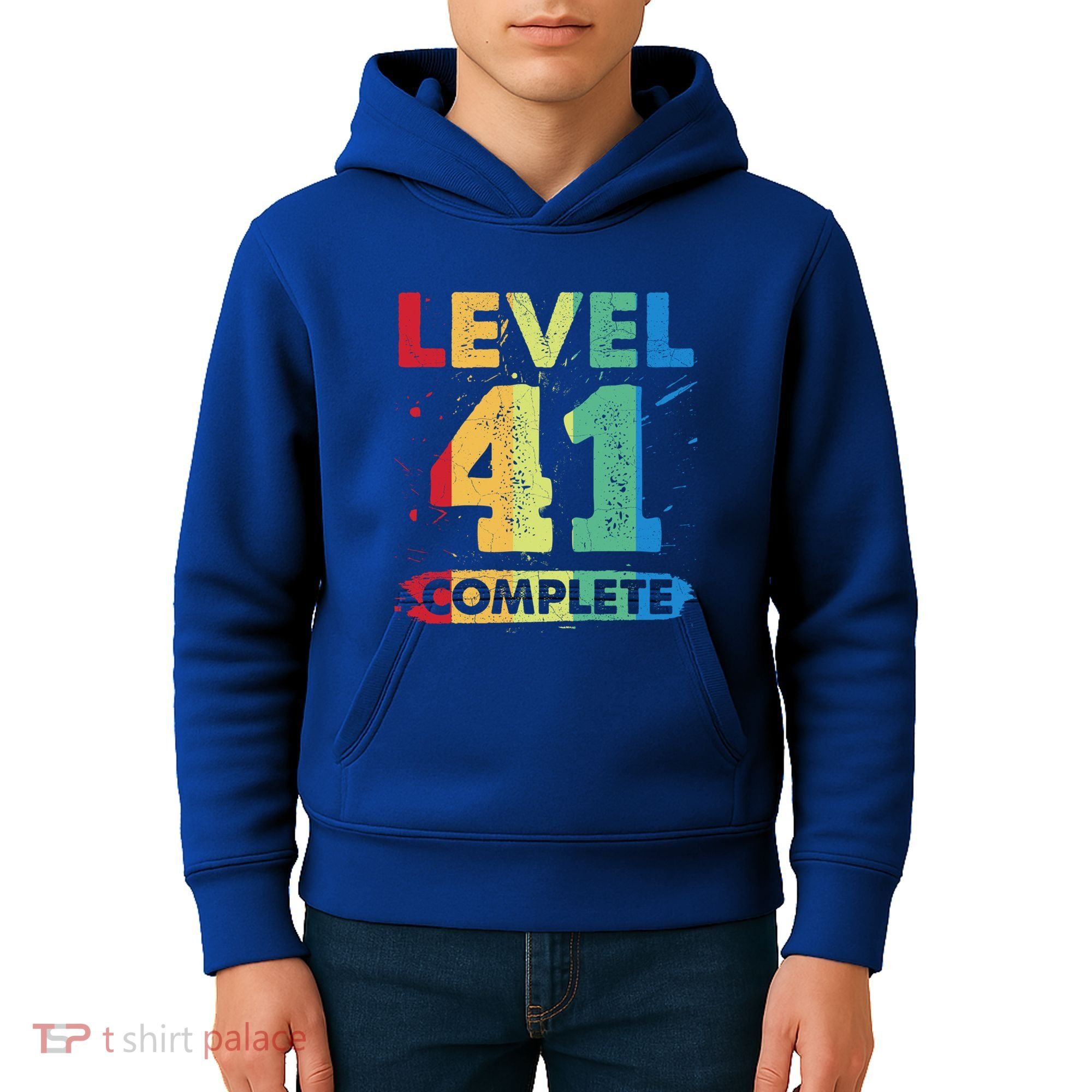 Level 41 Complete 41st Wedding Anniversary 41 Years Gift Kids Hoodie