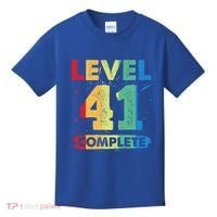 Level 41 Complete 41st Wedding Anniversary 41 Years Gift Kids T-Shirt thumb 0