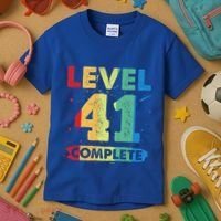 Level 41 Complete 41st Wedding Anniversary 41 Years Gift Kids T-Shirt thumb 3