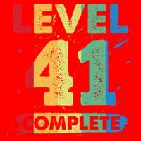 Level 41 Complete 41st Wedding Anniversary 41 Years Gift Santa Hat thumb 1