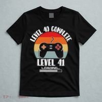 Level 40 Complete Level 41 Loading Vintage Birthday Video Game T-Shirt thumb 5