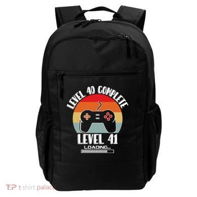 Level 40 Complete Level 41 Loading Vintage Birthday Video Game Backpack