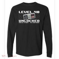 Level 40 Complete 1981 Gamer 40th Birthday Comfort Colors Heavyweight Long Sleeve T-Shirt thumb 0