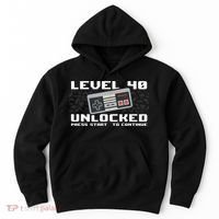 Level 40 Complete 1981 Gamer 40th Birthday Hoodie thumb 0