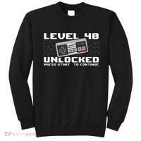 Level 40 Complete 1981 Gamer 40th Birthday Sweatshirt thumb 0