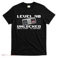 Level 40 Complete 1981 Gamer 40th Birthday T-Shirt thumb 0