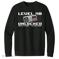 Level 40 Complete 1981 Gamer 40th Birthday V.I.T. Fleece Crew Sweatshirt thumb 0