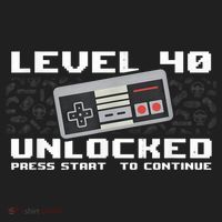 Level 40 Complete 1981 Gamer 40th Birthday V.I.T. Fleece Crew Sweatshirt thumb 2