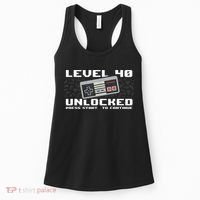 Level 40 Complete 1981 Gamer 40th Birthday Women's Tank Top thumb 0