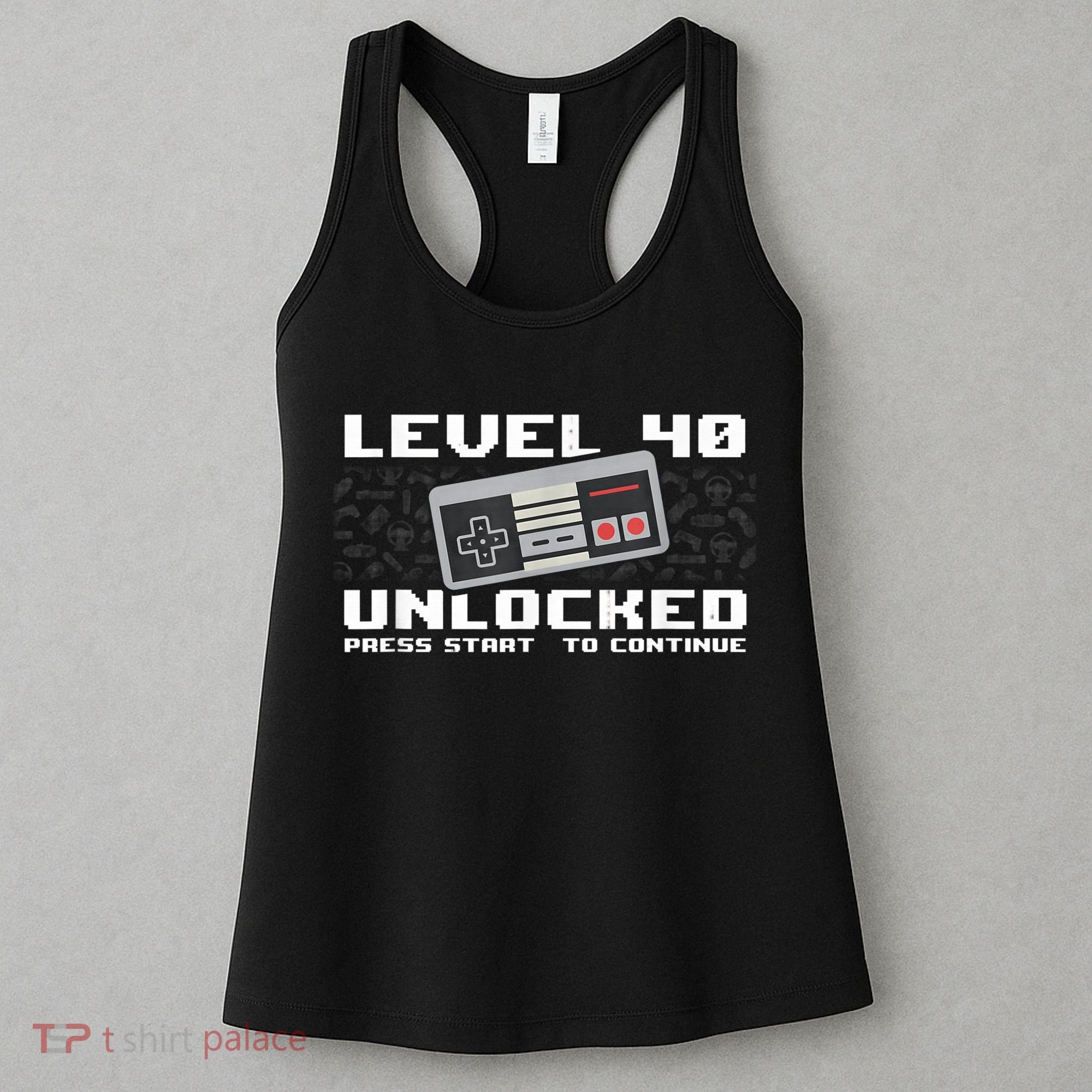 Level 40 Complete 1981 Gamer 40th Birthday Women's Tank Top