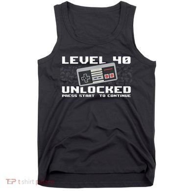 Level 40 Complete 1981 Gamer 40th Birthday Tank Top