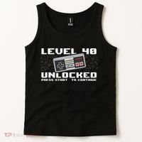Level 40 Complete 1981 Gamer 40th Birthday Tank Top thumb 2