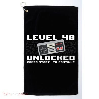 Level 40 Complete 1981 Gamer 40th Birthday Golf Towel
