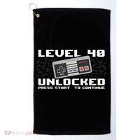 Level 40 Complete 1981 Gamer 40th Birthday Golf Towel thumb 0