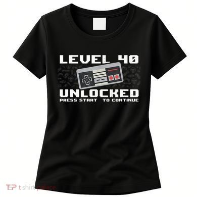 Level 40 Complete 1981 Gamer 40th Birthday Women's T-Shirt
