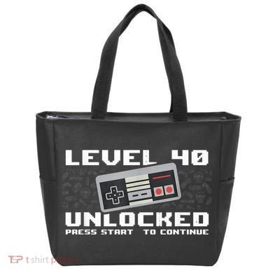 Level 40 Complete 1981 Gamer 40th Birthday Tote Bag
