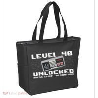 Level 40 Complete 1981 Gamer 40th Birthday Tote Bag thumb 2