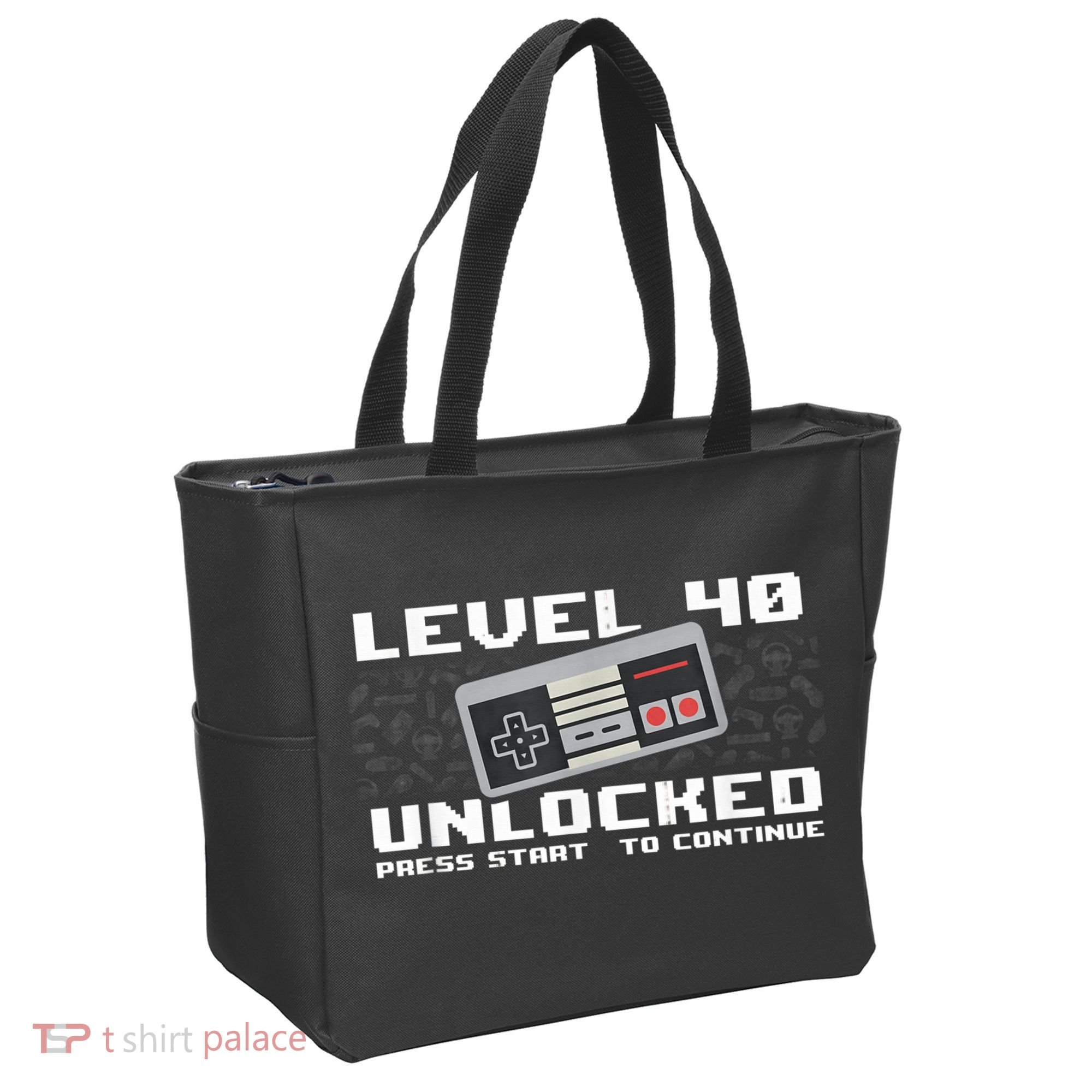 Level 40 Complete 1981 Gamer 40th Birthday Tote Bag