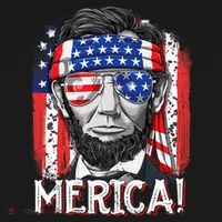 Lincoln 4th Of July Merica Abe American Flag Sweatshirt thumb 3