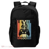 Level 40 Unlocked Awesome Video Game 40 Birthday Gift Backpack thumb 0