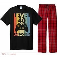 Level 40 Unlocked Awesome Video Game 40 Birthday Gift Pajama Set thumb 0