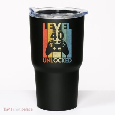Level 40 Unlocked Awesome Video Game 40 Birthday Gift Tumbler