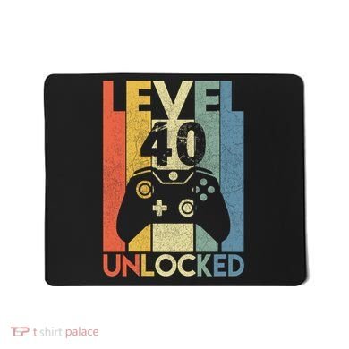 Level 40 Unlocked Awesome Video Game 40 Birthday Gift Mousepad