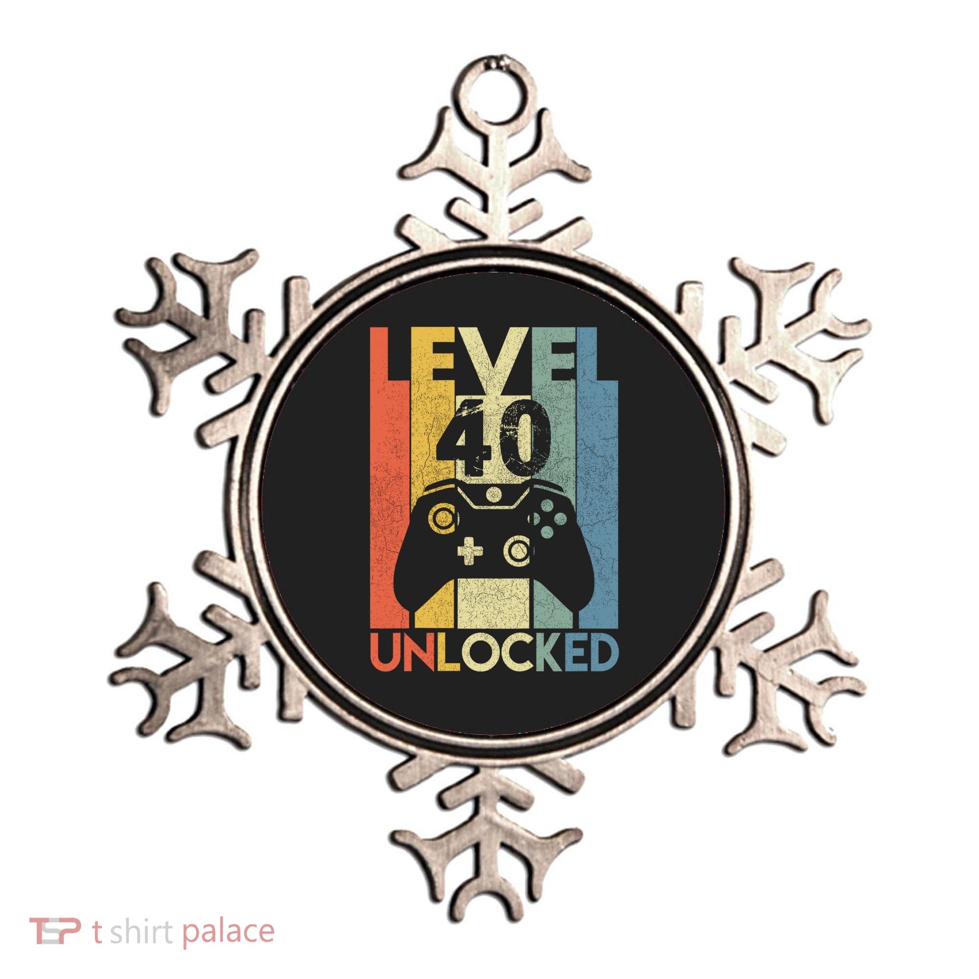 Level 40 Unlocked Awesome Video Game 40 Birthday Gift Ornament
