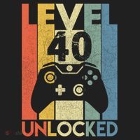 Level 40 Unlocked Awesome Video Game 40 Birthday Gift Hat thumb 2