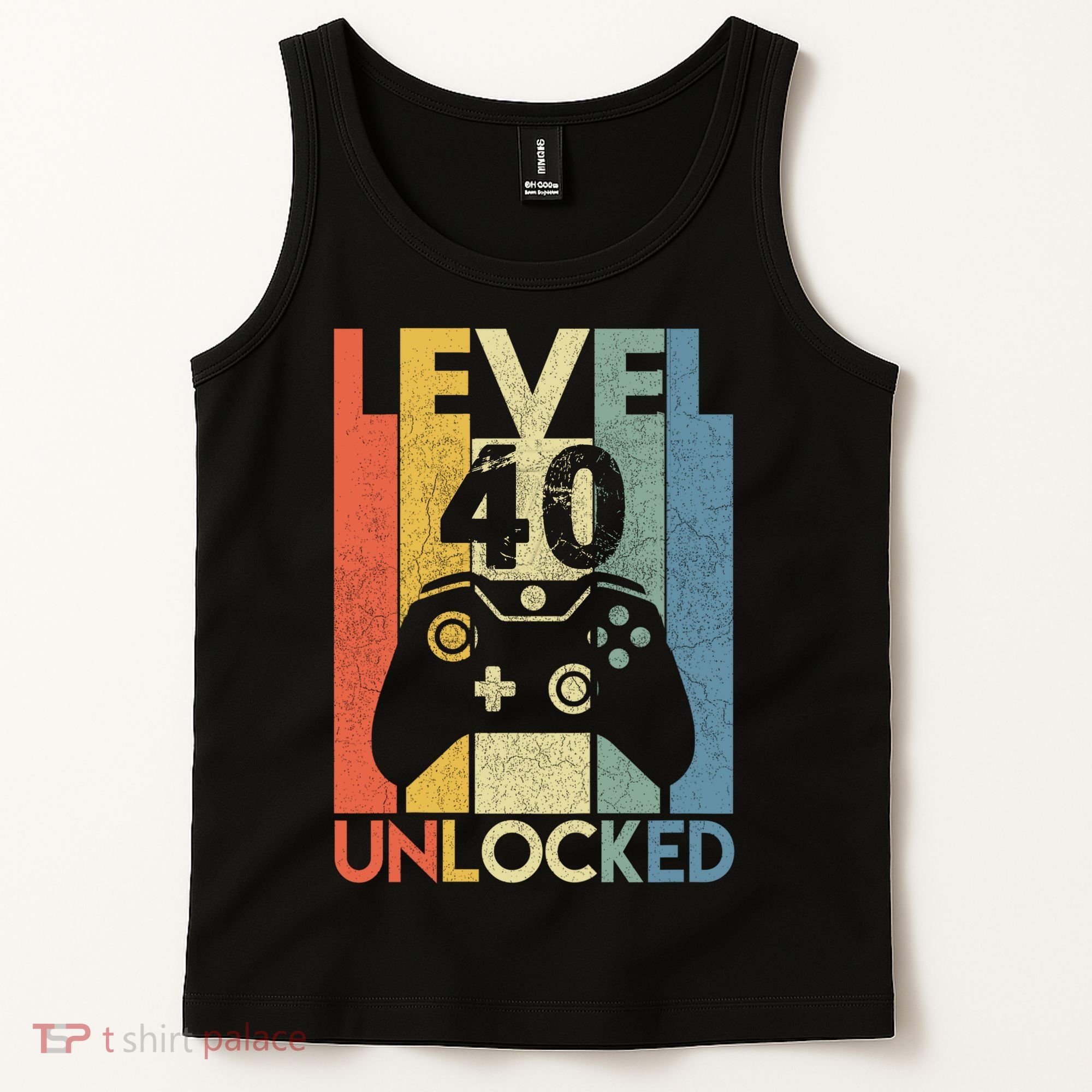 Level 40 Unlocked Awesome Video Game 40 Birthday Gift Tank Top