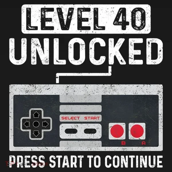 Level 40 Unlocked Press Start To Continue Women's Hoodie