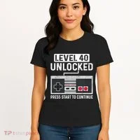 Level 40 Unlocked Press Start To Continue Women's T-Shirt thumb 4