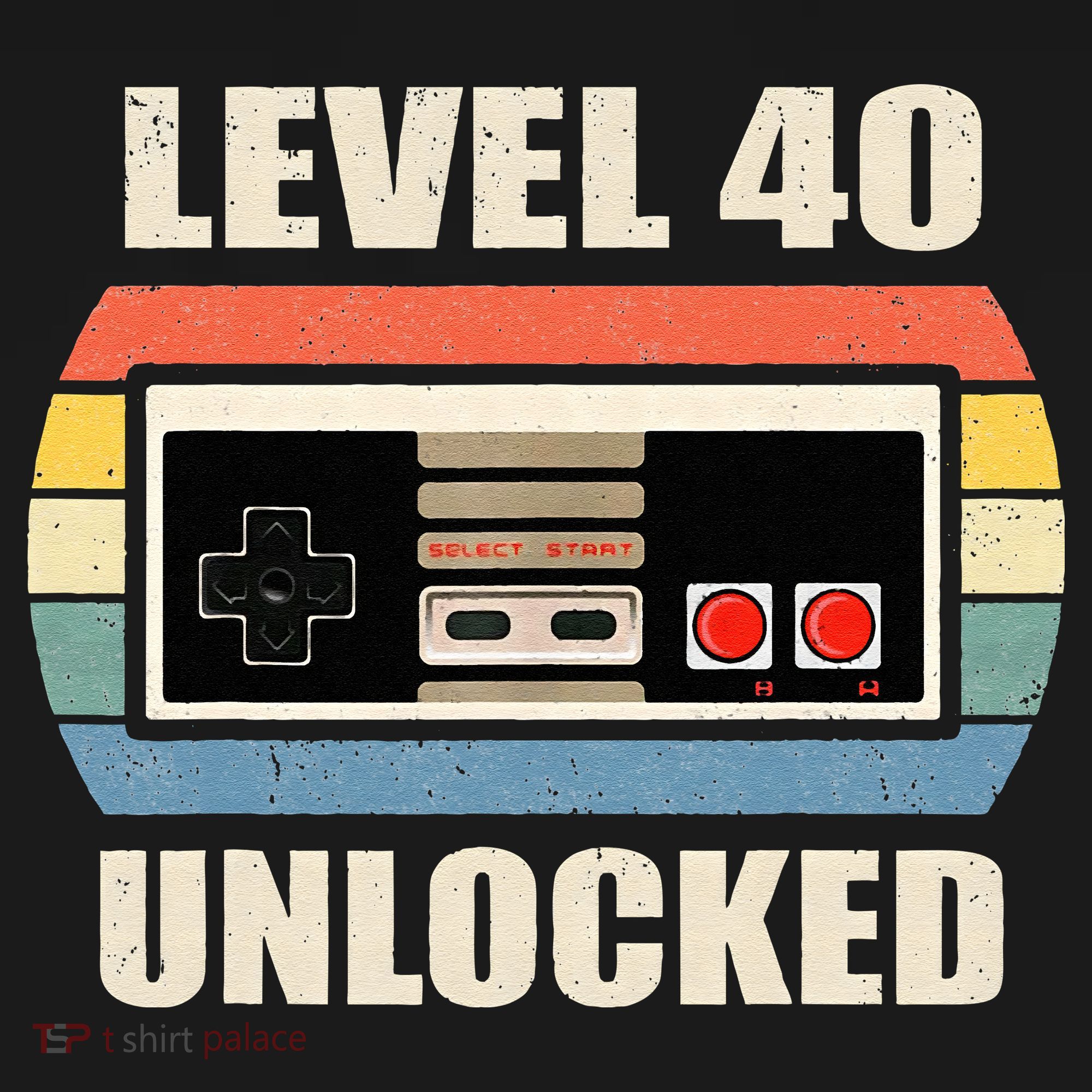 Level 40 Unlocked Video Gamer 40th Birthday Gifts Tea Long Sleeve Shirt