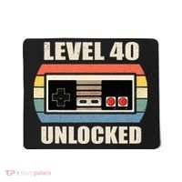 Level 40 Unlocked Video Gamer 40th Birthday Gifts Tea Mousepad thumb 0
