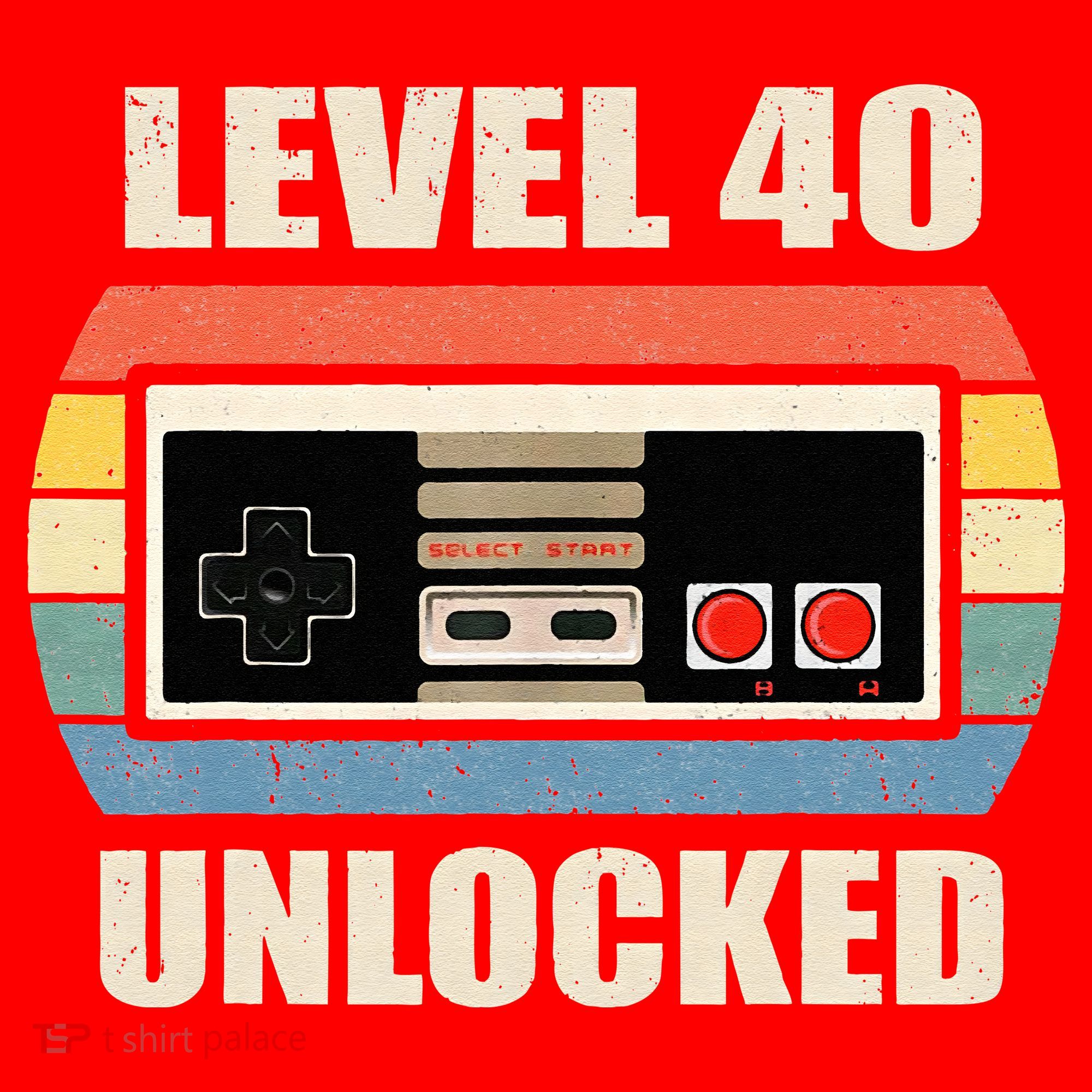 Level 40 Unlocked Video Gamer 40th Birthday Gifts Tea Santa Hat