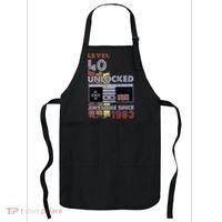 Level 40 Unlocked Gamer 40th Birthday Gift Video Game Lovers Apron thumb 0