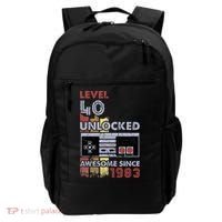 Level 40 Unlocked Gamer 40th Birthday Gift Video Game Lovers Backpack thumb 0