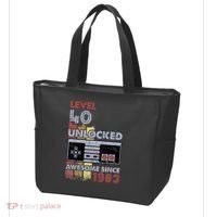 Level 40 Unlocked Gamer 40th Birthday Gift Video Game Lovers Tote Bag thumb 3
