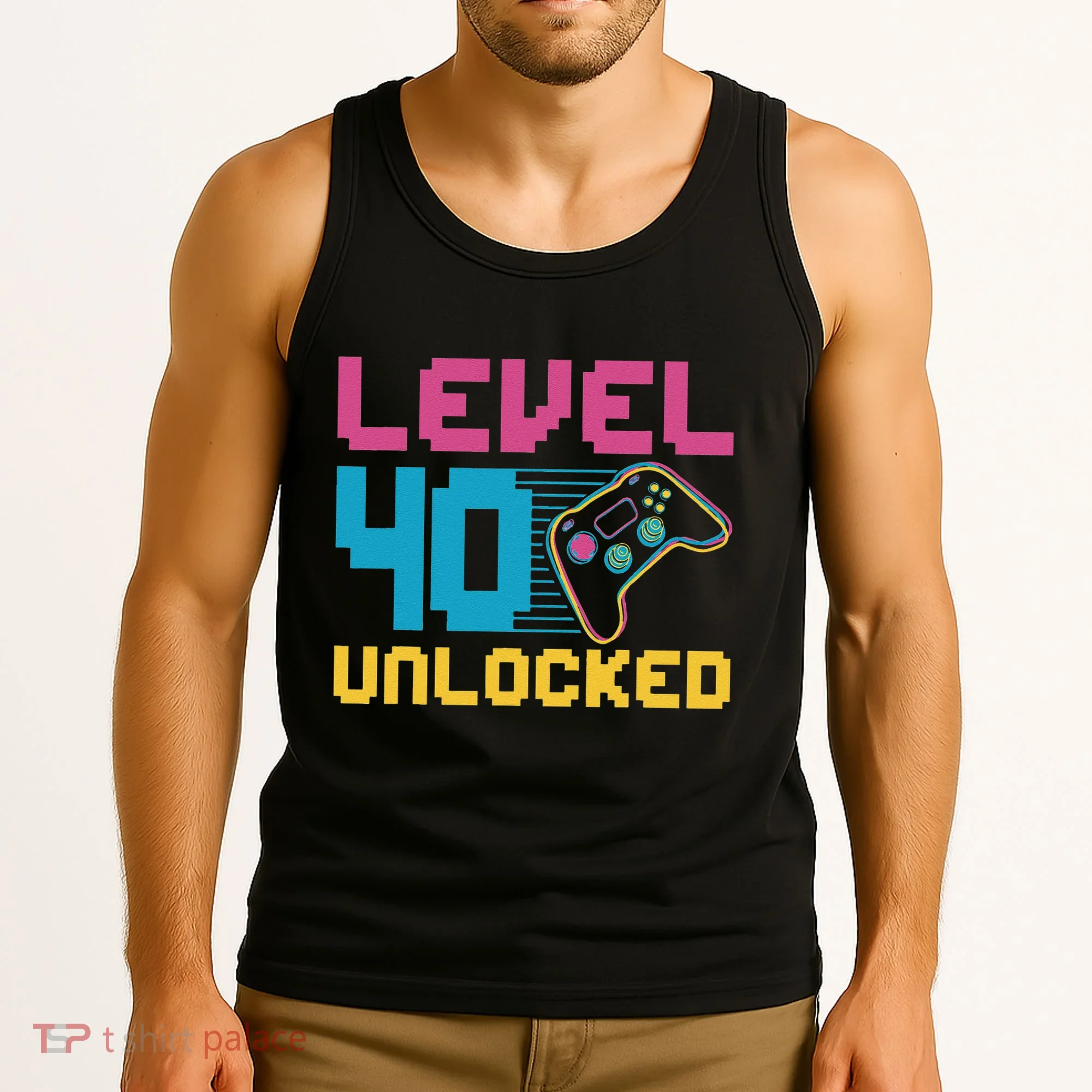 Level 40 Unlocked Gaming Birthday Tank Top