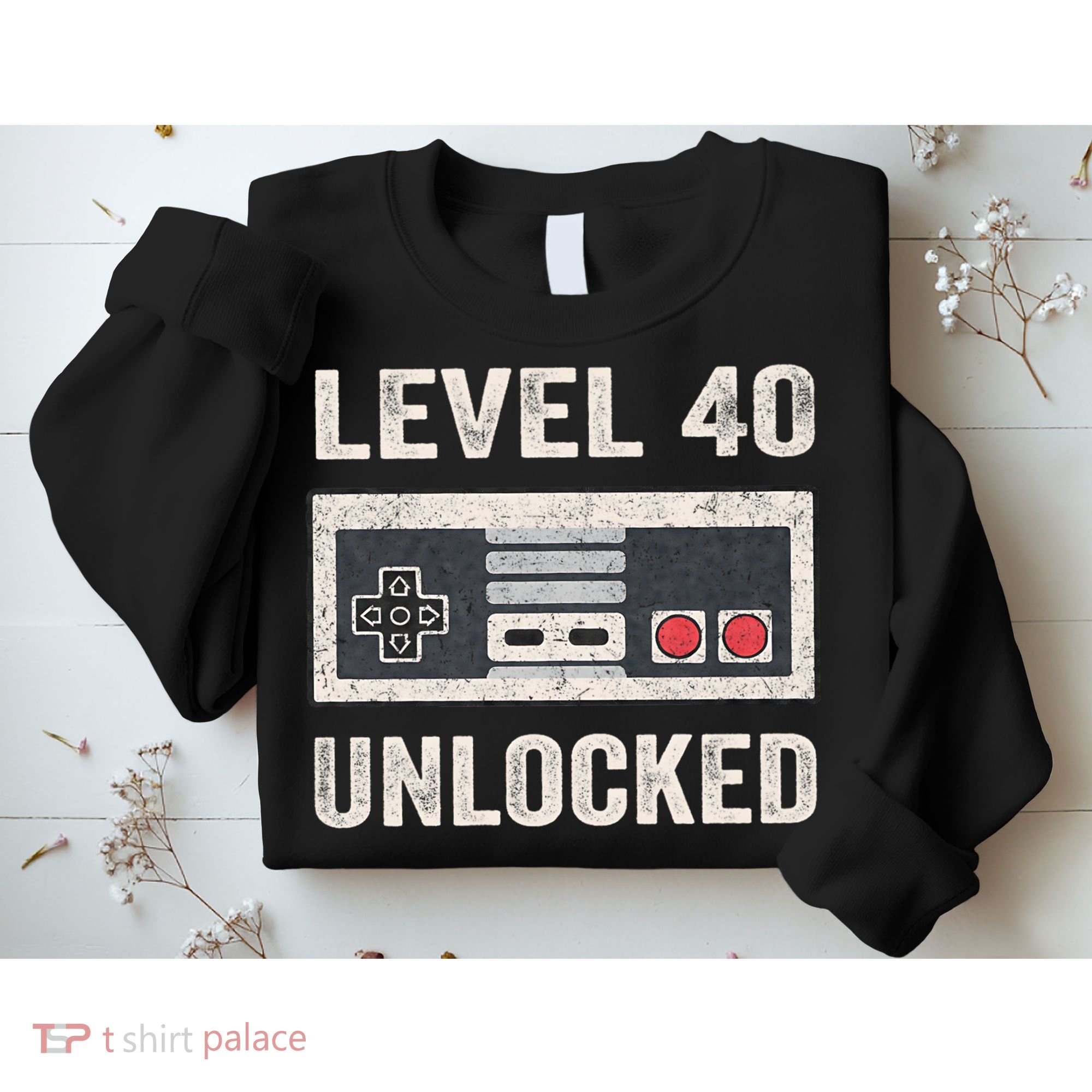 Level 40 Unlocked Video Gamer 40th Birthday Gift Sweatshirt