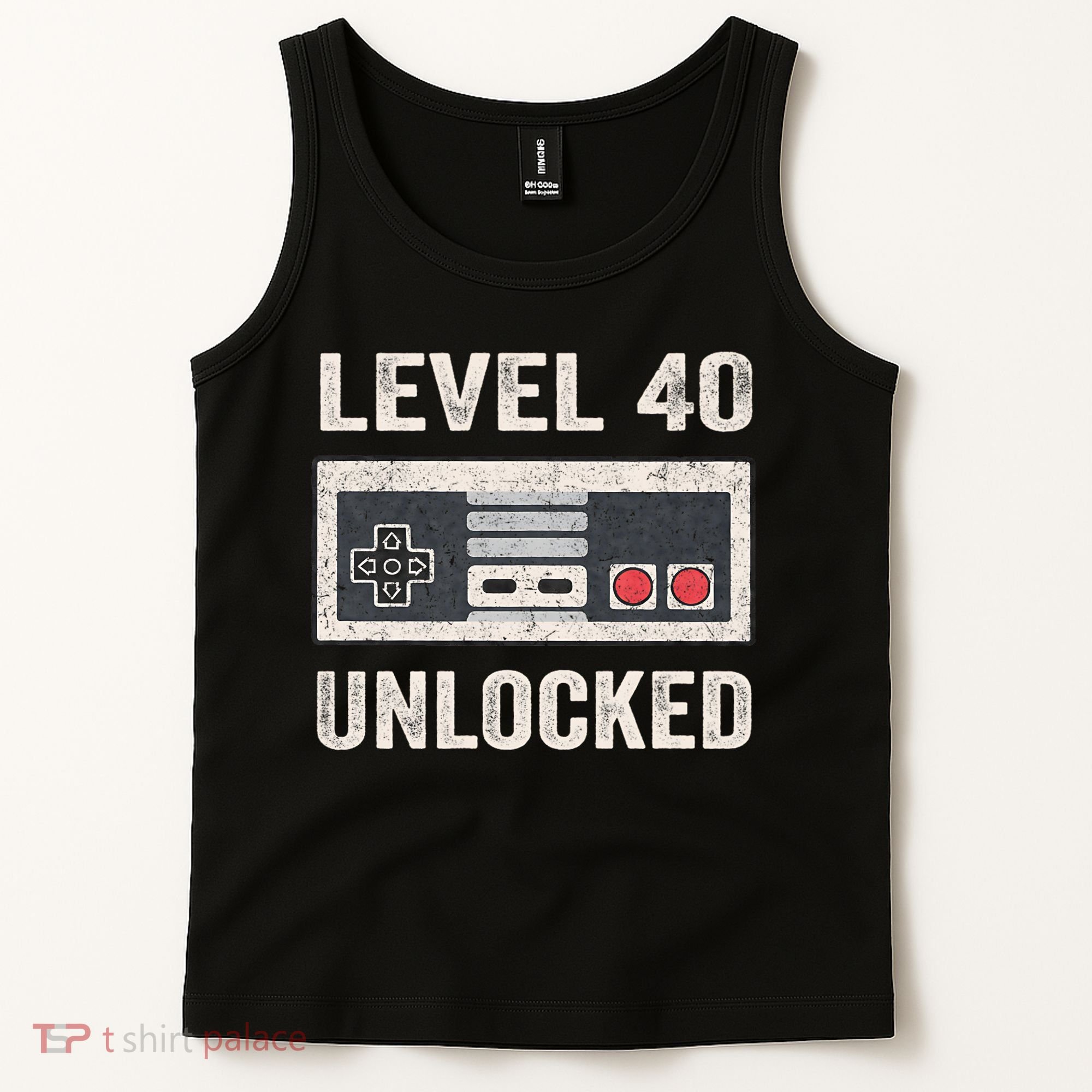 Level 40 Unlocked Video Gamer 40th Birthday Gift Tank Top