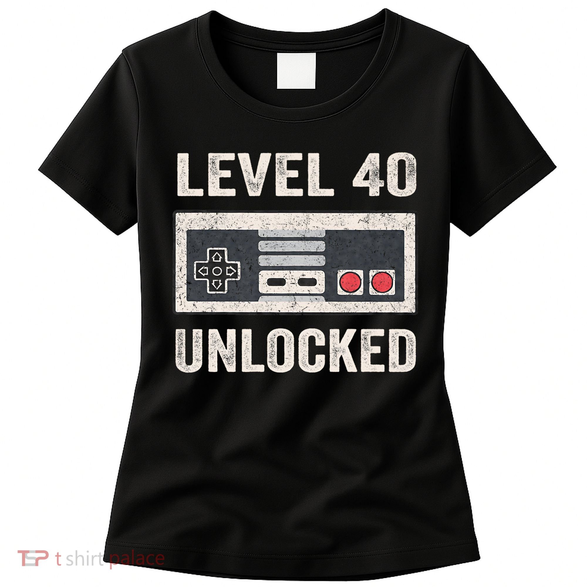 Level 40 Unlocked Video Gamer 40th Birthday Gift Women's T-Shirt