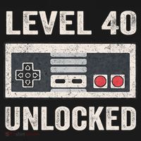 Level 40 Unlocked Video Gamer 40th Birthday Gift Tote Bag thumb 4
