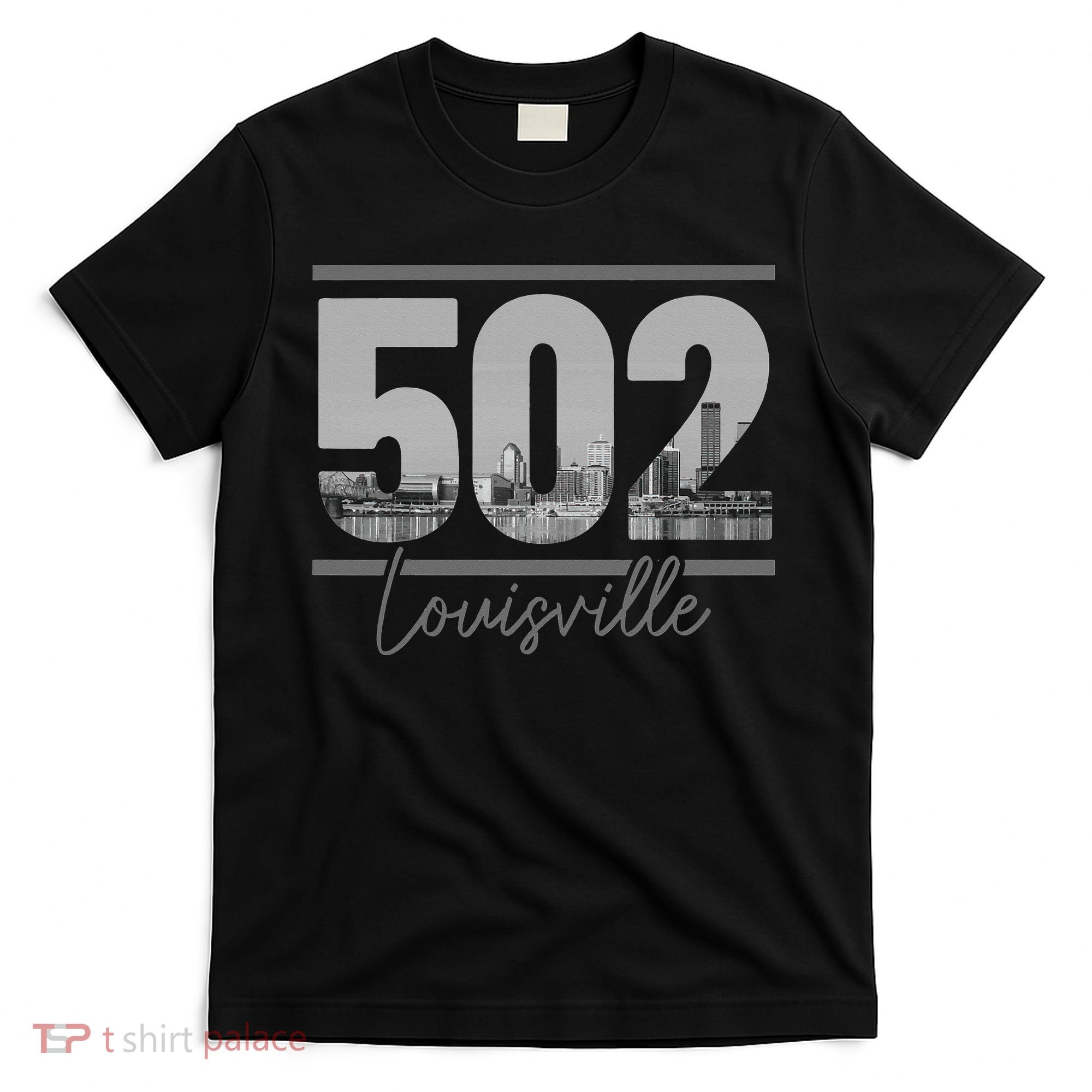 Louisville 502 Area Code Skyline Kentucky Pride Vintage T-Shirt