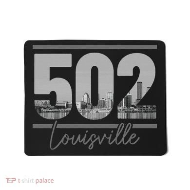 Louisville 502 Area Code Skyline Kentucky Pride Vintage Mousepad