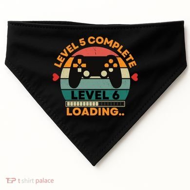 Level 5 Complete Level 6 Loading 5th Wedding Anniversary Gift USA-Made Doggie Bandana